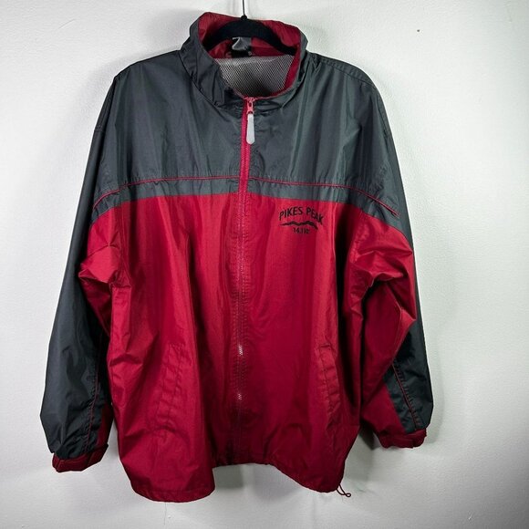 Colorado Pikes‎ Peak red and gray zip up windbreaker size XL - Picture 1 of 6